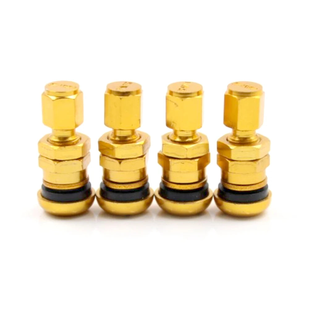 4Pcs Car Truck Motorcycle Valve Short Stems Metal Bolt Tire Valve Stem Kit