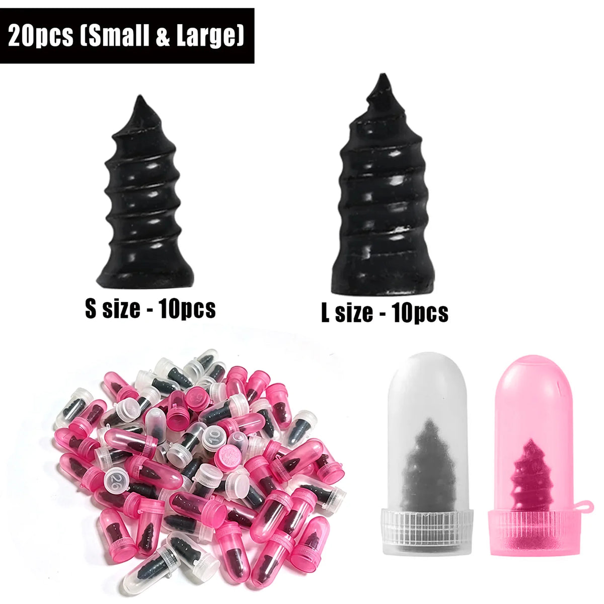 Easy DIY Spiral Tyre Repair Plugs Rubber Screw Nails Puncture Repair Tools