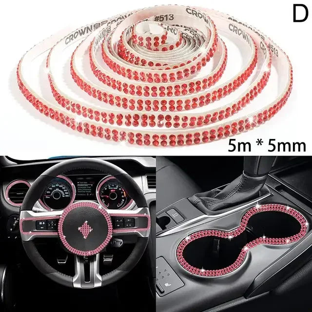 Car Stickers Auto Crystal Artificial Diamond Girls Car Auto Interior Cover