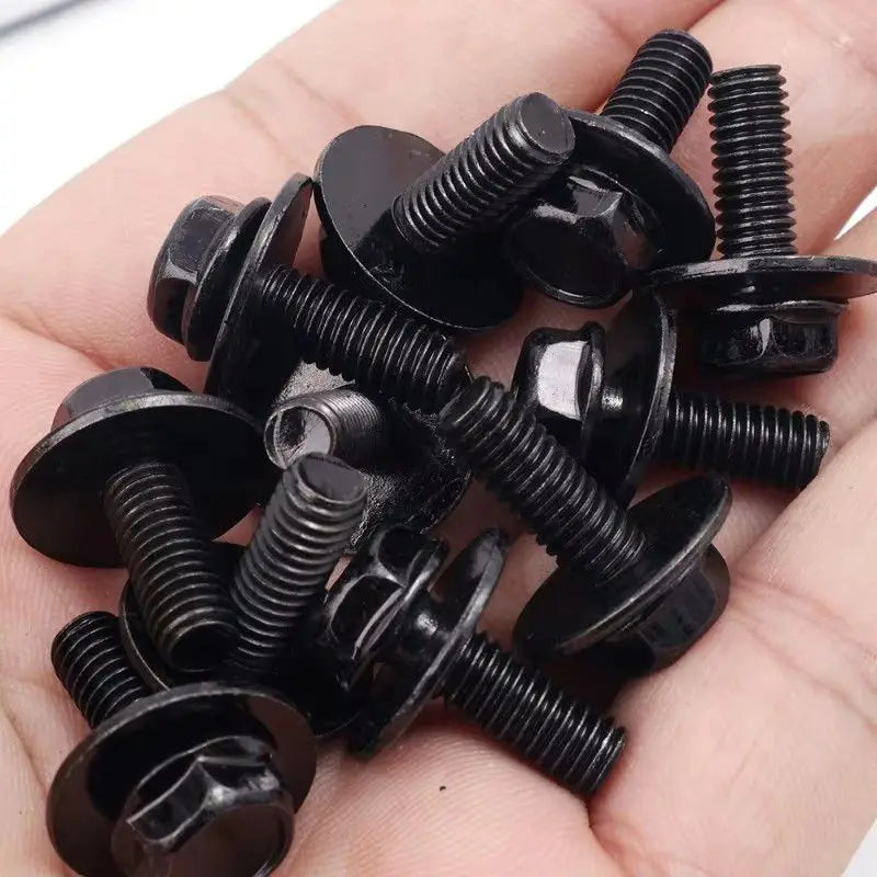20pcs Car Body Bolts & U-nut Clips M6 Engine Cover Undertray Floor Splash