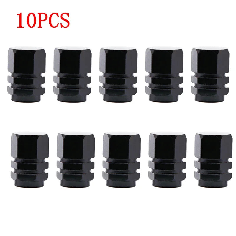 10Pcs Car Wheel Tire Valve Stems Caps Aluminum Tyre Rim Stem Covers Airdust