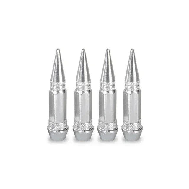 Car 4pcs Bullet Head Screws Valve Caps Personalized Modifications Pointed