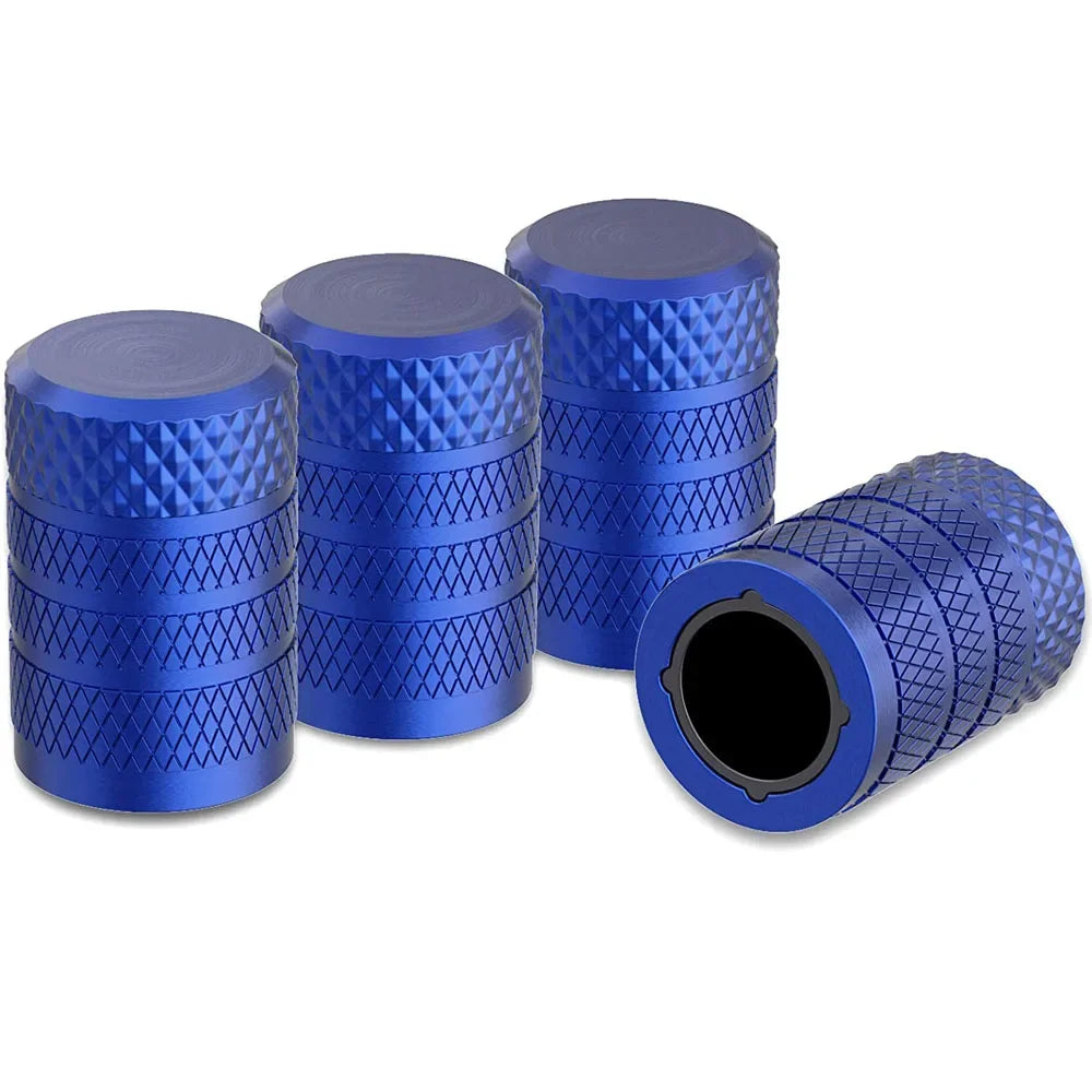 Tire Valve Stem Caps 4pcs Aluminum Tire Valve Cap Set Corrosion Resistant