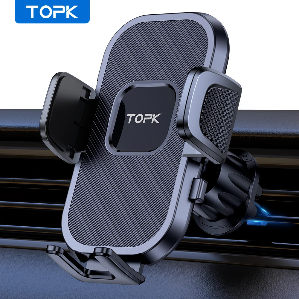 TOPK Gravity Car Phone Holder for Dashboard, Vent & Windshield