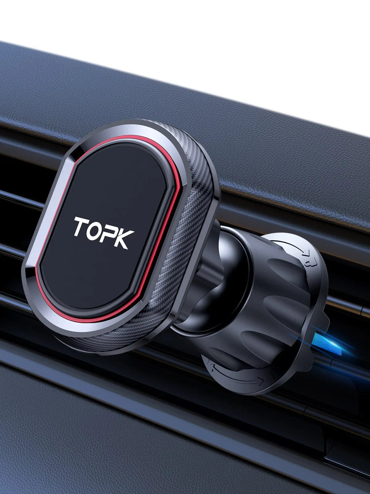 TOPK Car Phone Holder Magnetic Mount Air Vent Windshield Dashboard Magnet