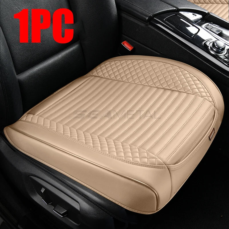 SEAMETAL Full-Wrapped Car Seat Cover Breathable Hole PU Car Front Seat