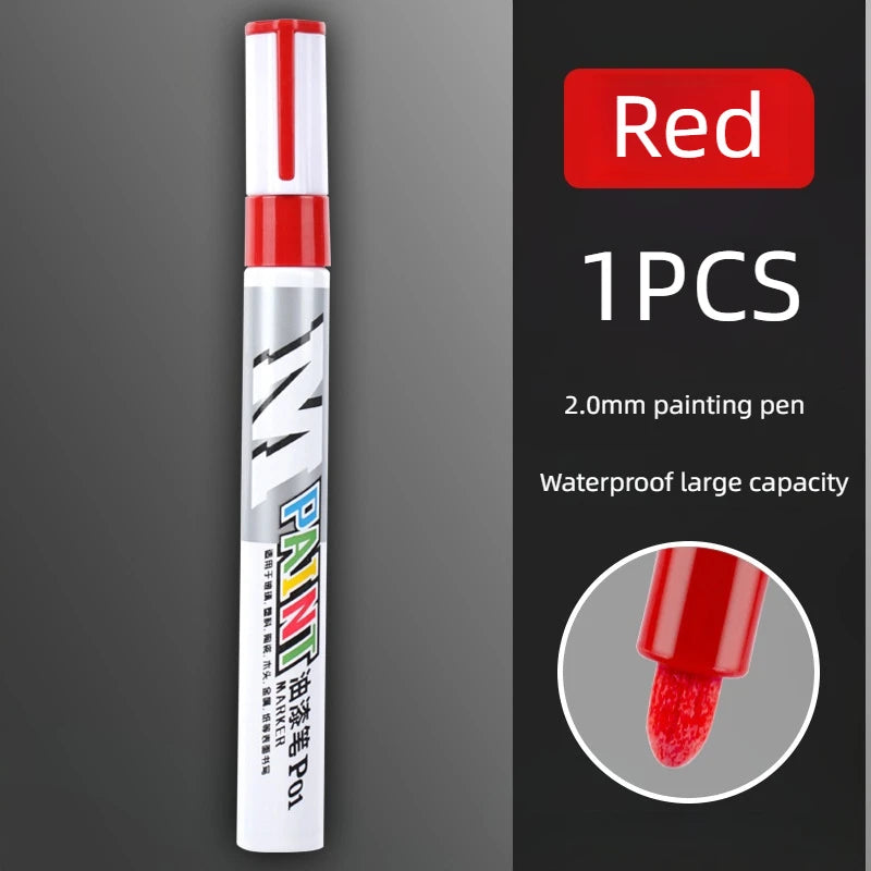 Car Paint Scratches Repair Brush Pen Waterproof Water Paint Marker Pen Car
