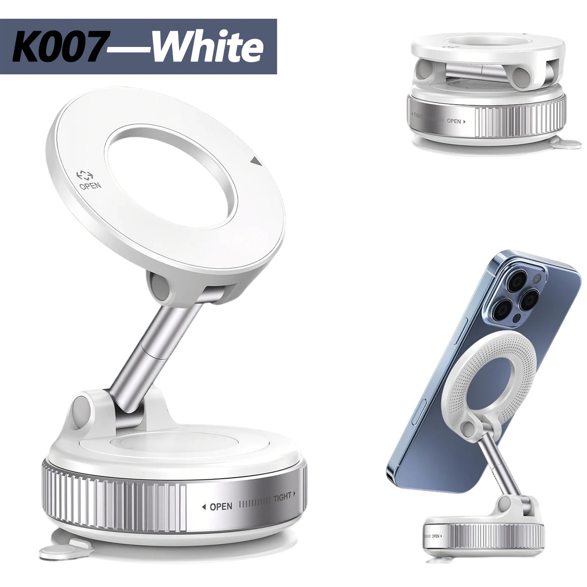 Magnetic Suction Cup 360° Car Phone Holder