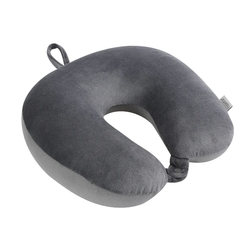 1PC Car Neck Pillow Soft Travel Pillow with Foam Particles for Comfort on