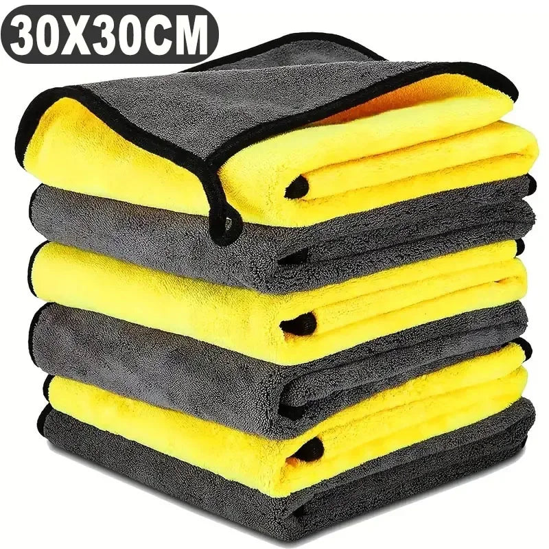 Double-Sided Microfiber Car Detailing & Drying Towels