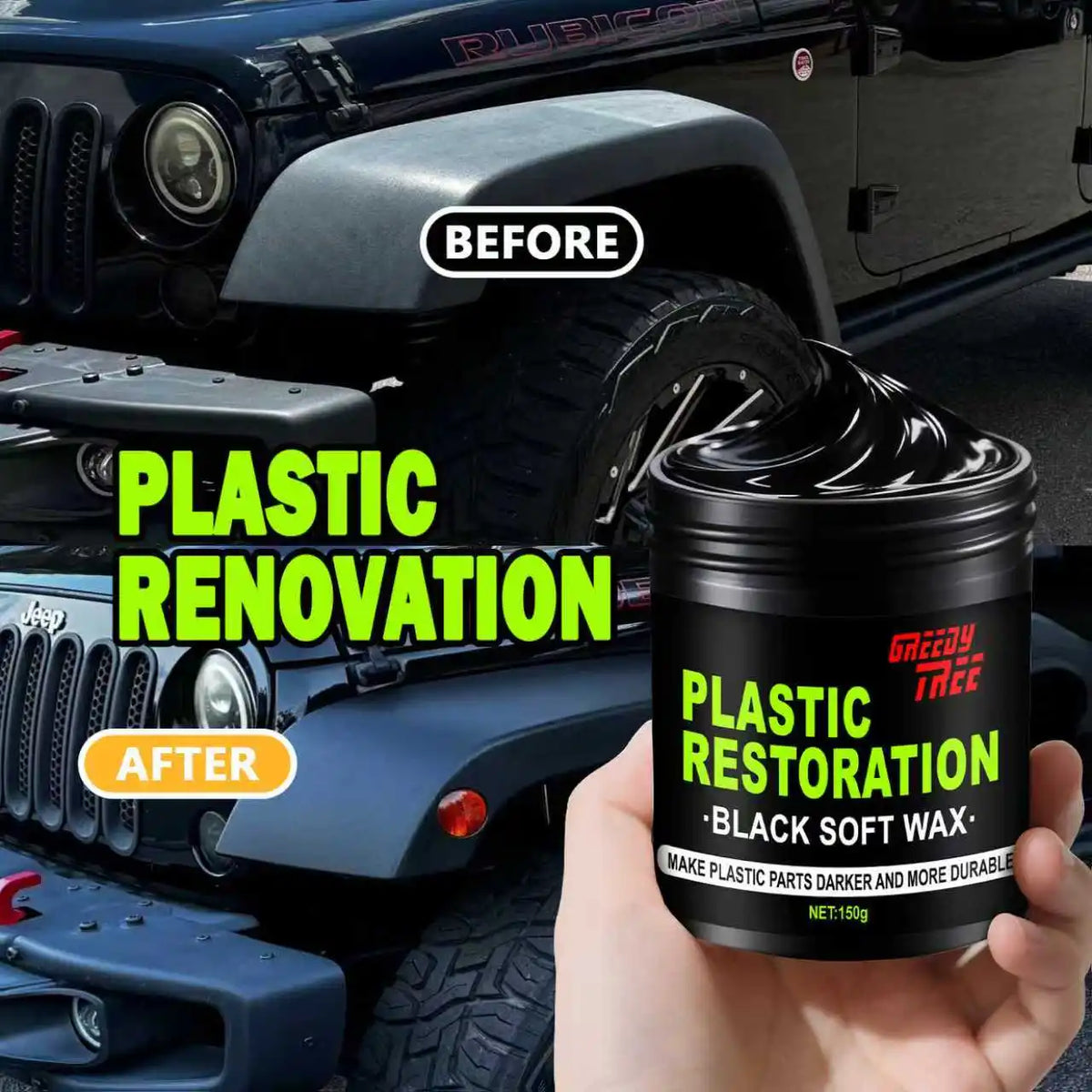 Ultimate Car Plastic and Trim Restorer – Back to Black Restores Faded Trim