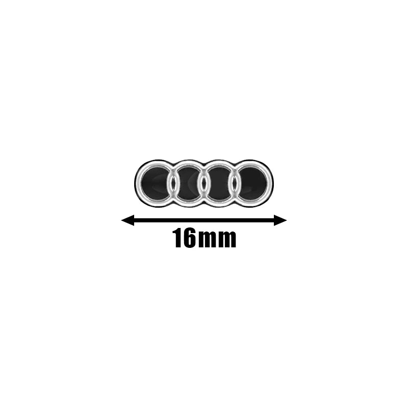Car Logo Remote Control Key Badge Sticker For Audi Q5 Q3 Q2 Q7 A3 B5 B6 B7