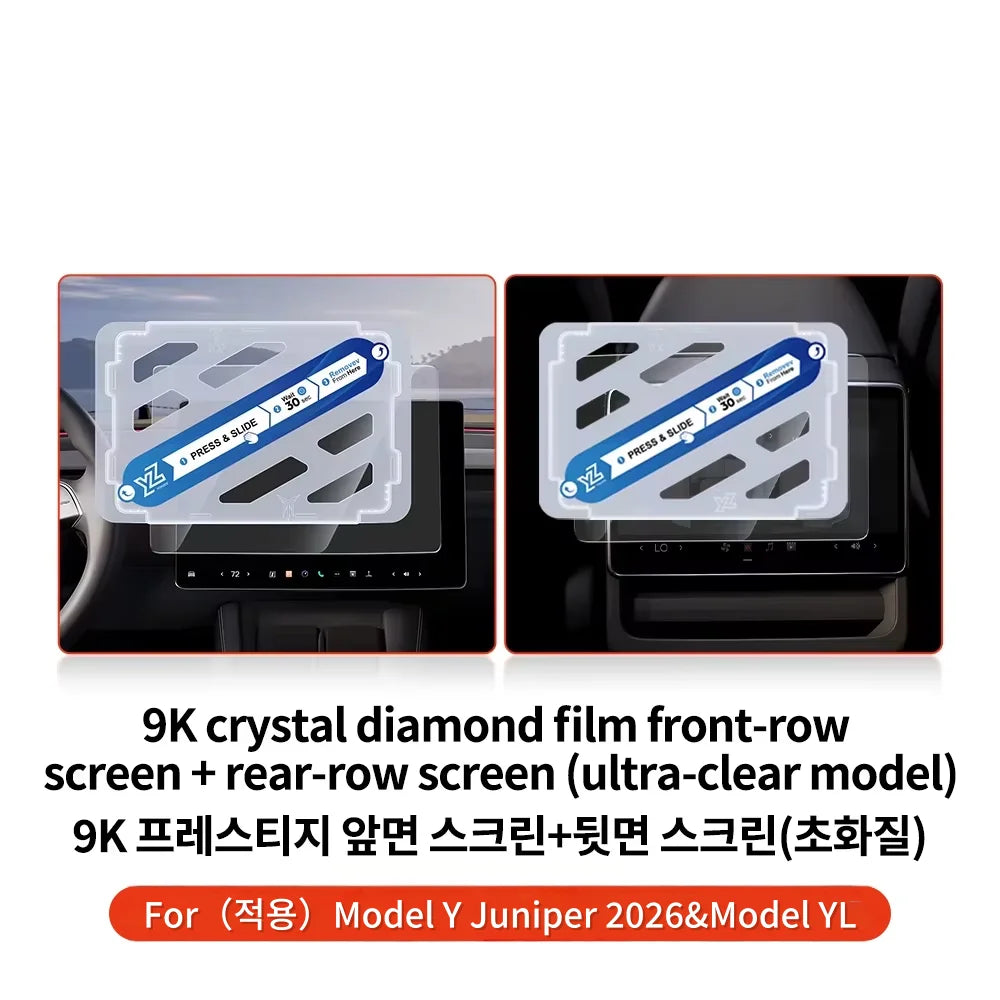 YZ Tempered Glass Film Protector For Tesla Model 3/Y/YL Highland Juniper
