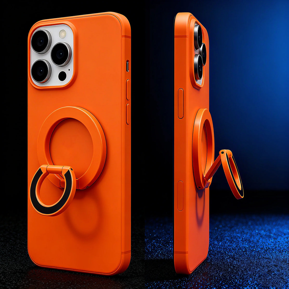 Magnetic Finger Clasp 3 Sections Mirror Double Sided Suction 1pcs Ultra