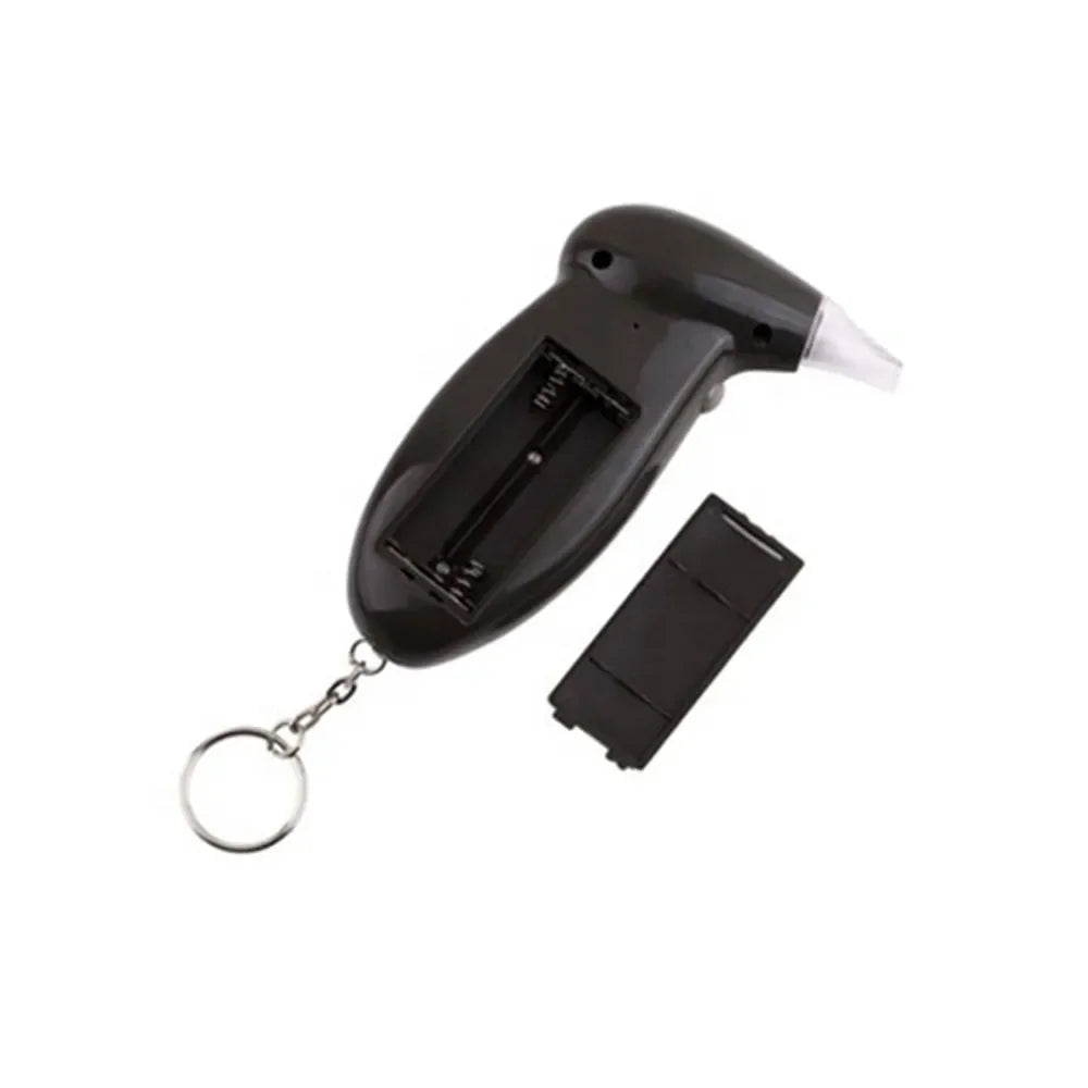 LCD Breath Alcohol Tester with 5 Mouthpieces Professional Digital