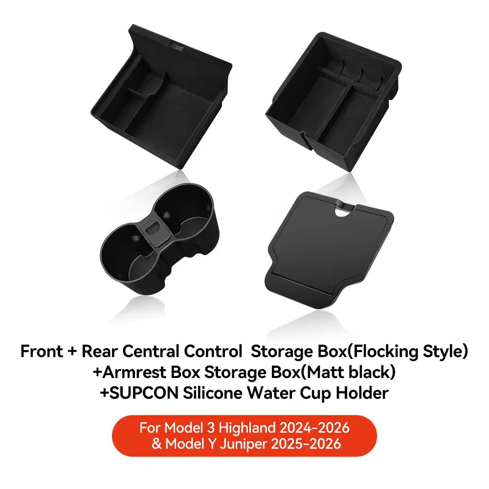 YZ For Tesla Highland Model 3 Y Juniper Center Armrest Hidden Box Holder