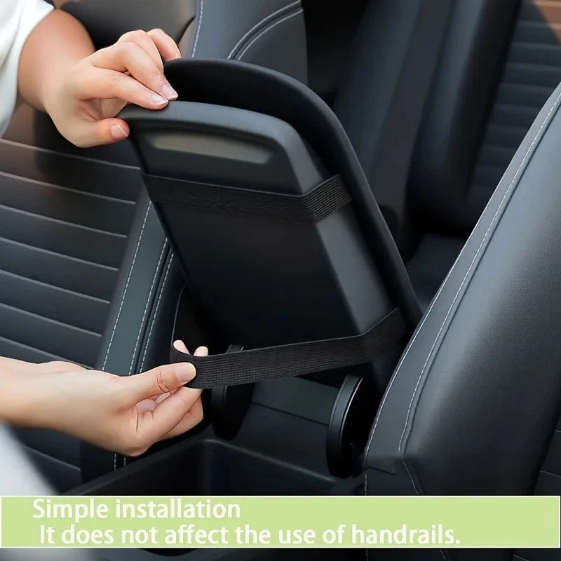 Car Armrest Pad Plush Heightening Pad for Central Console 1pc for Vehicles