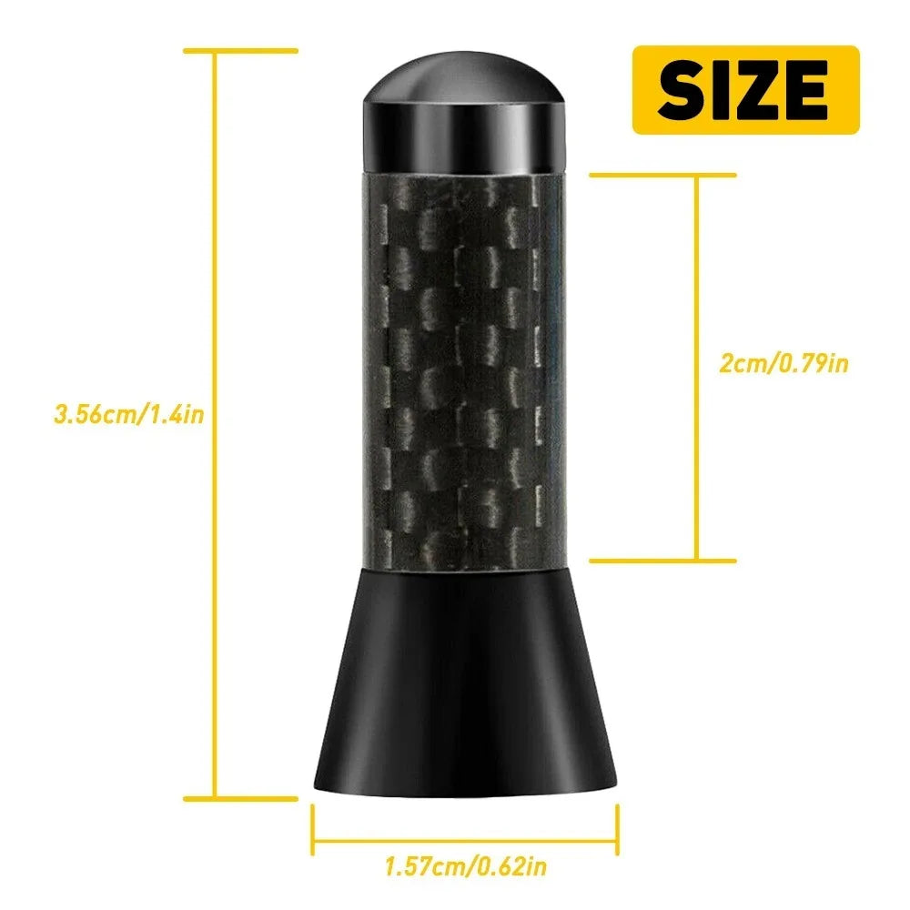 Brand Carbon Fiber Screw Metal Short Stubby Mast Antenna Car Roof Antenna