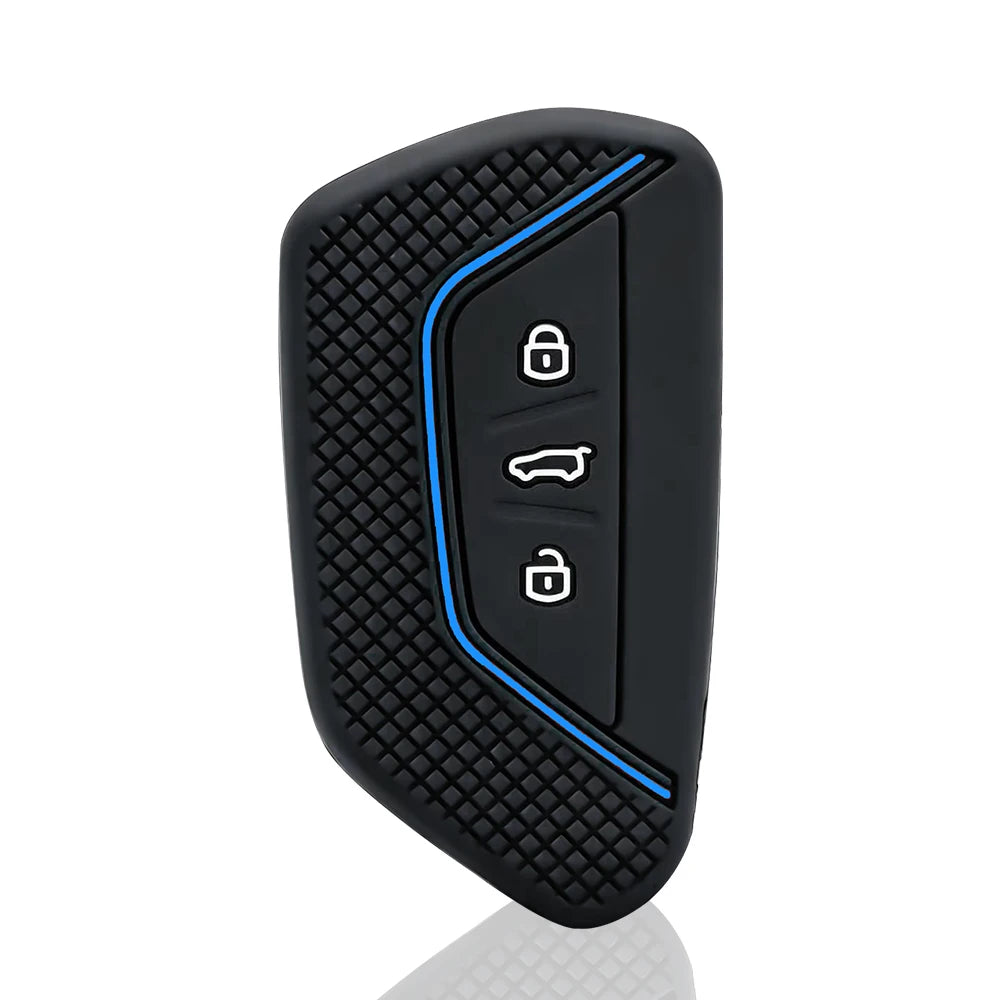 Silicone Car Key Fob Chain Case Cover For Vw Golf 8 Id.3 Id.4 Id.7 Id.buzz