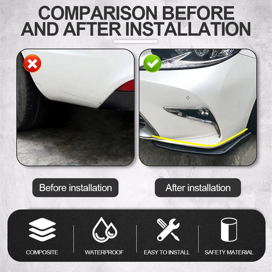 1 Pair Car Bumper Spoiler Front Rear Lip Anti-collision Car Side Skirt For
