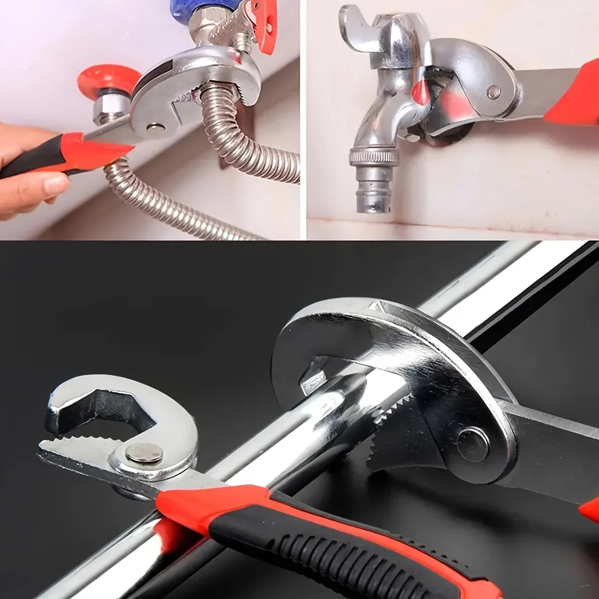 Adjustable Spanner, Wrench,Quick Multi-function, Grip 6-22mm 1 packs,
