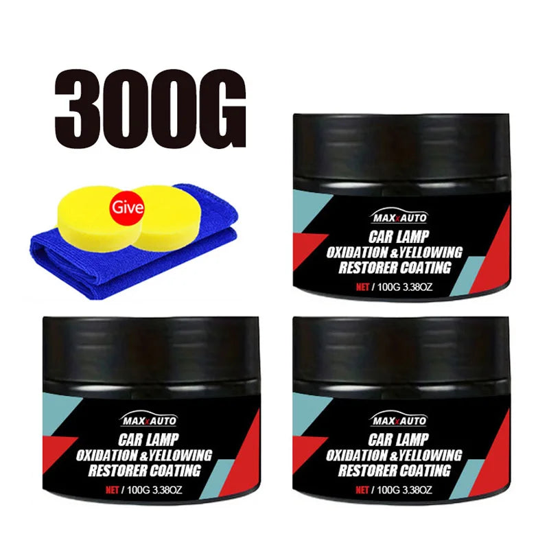 Car Headlight Restoration Paste for Oxidation and Scratches
