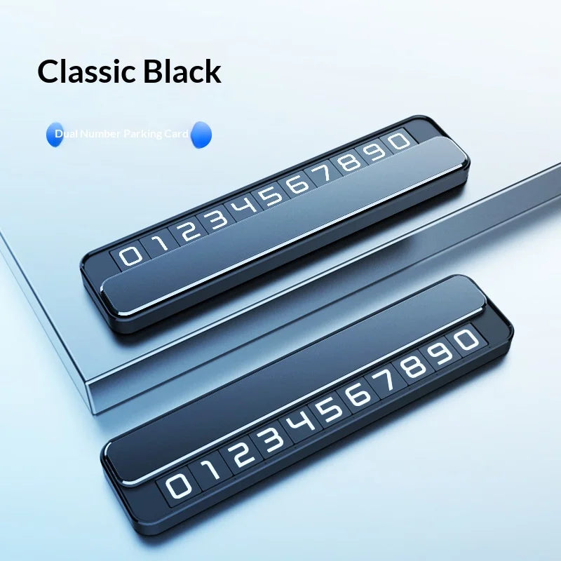 Double-number Temporary Parking Sign Car Moving Number Plate Creative