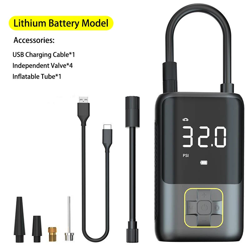 LEIBOO Tire Inflator Portable Air Compressor 150PSI Air Pump for Car Tires