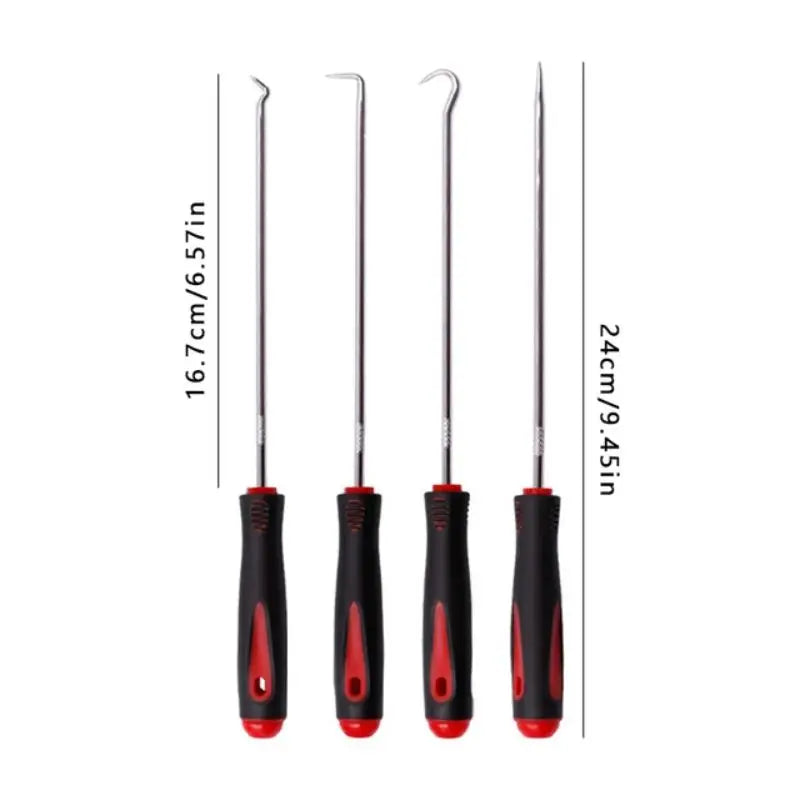 4pcs Pick and Hook Set Car Auto Oil Seal/O-Ring Seal Gasket Pick Hook