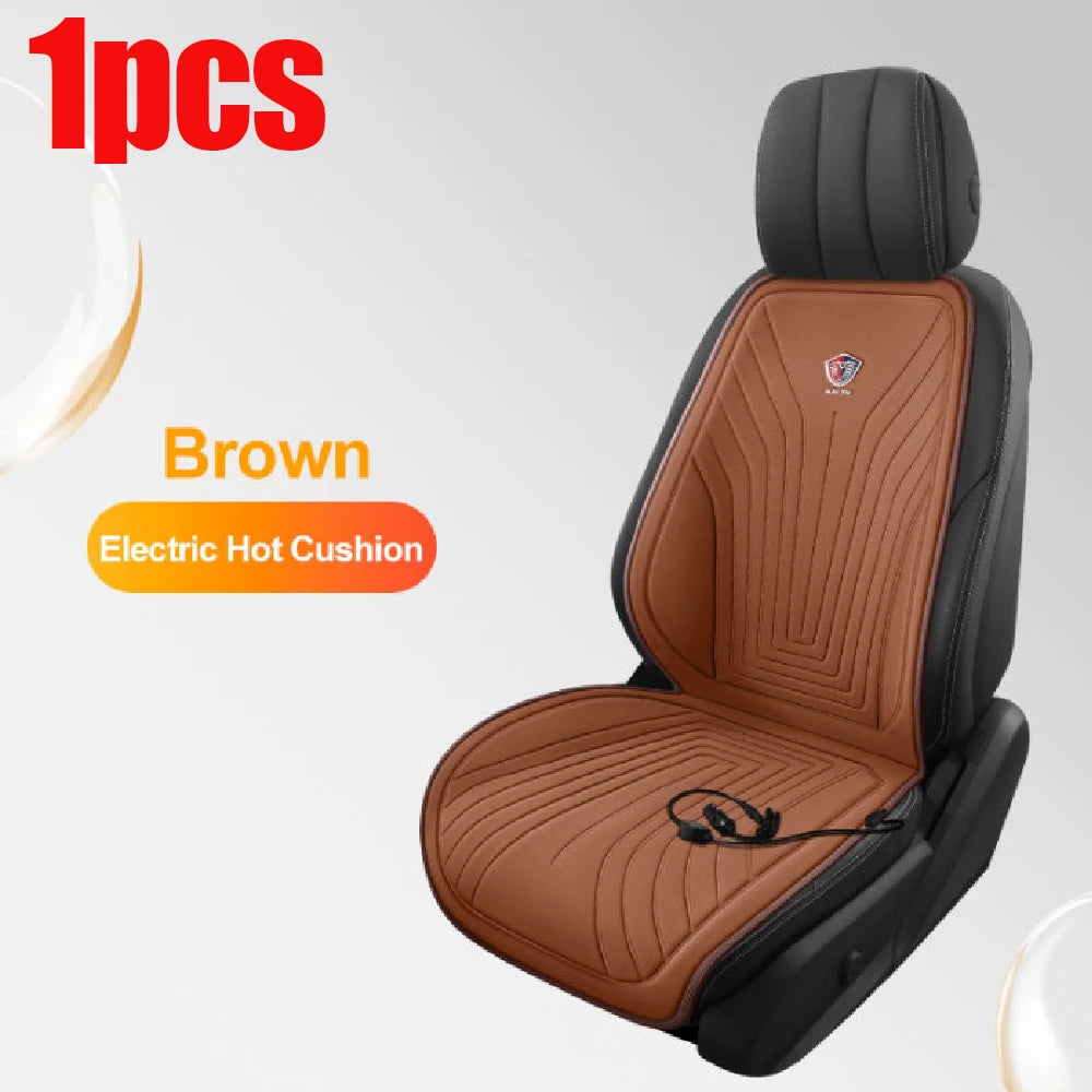 EAFC 1PCS Car Heating Pad Heated Seat 12V DC Soft Winter Warmer Seat Winter