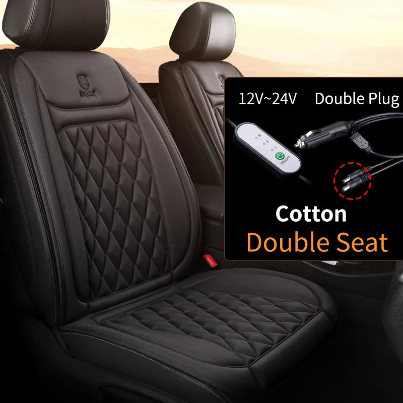 12-24v Heated Car Seat Cover 30' Fast Car Seat Heater Cloth/Flannel Heated