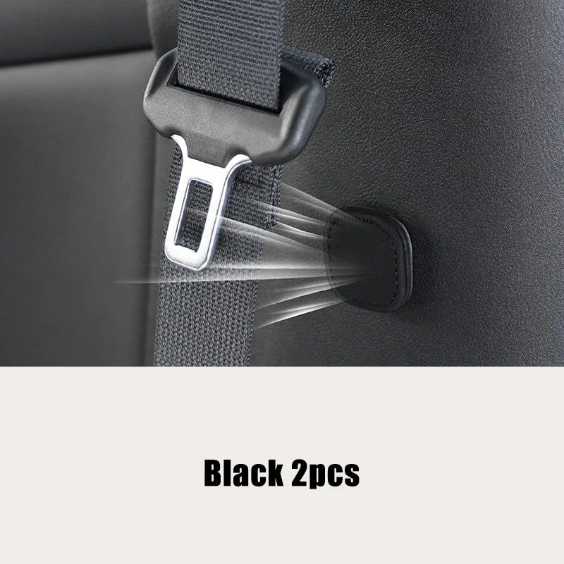 Magnetic Car Seat Belt Holder Fixing Clip Pu Leather Seatbelt Limiter