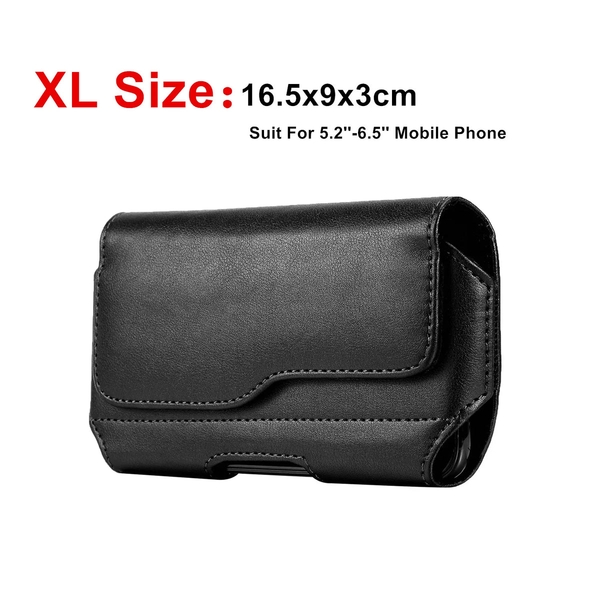 Fashion Leather Belt Clip Waist Bag Phone Bag Phone Holder for 3.5-6.3