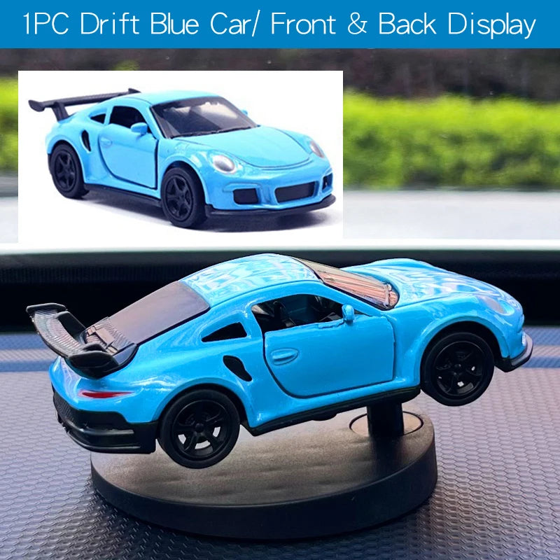 Drift Car dashboard toy model swing turning cool sports race auto ornaments