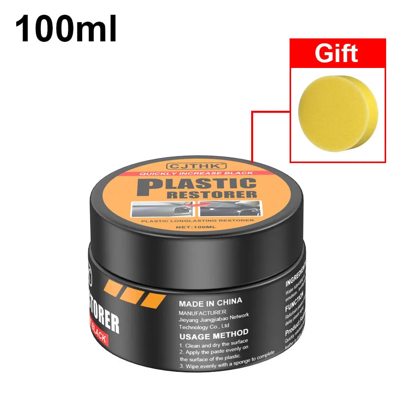 Car Plastic Restorer Back To Black Gloss Auto Interior Leather & Panel