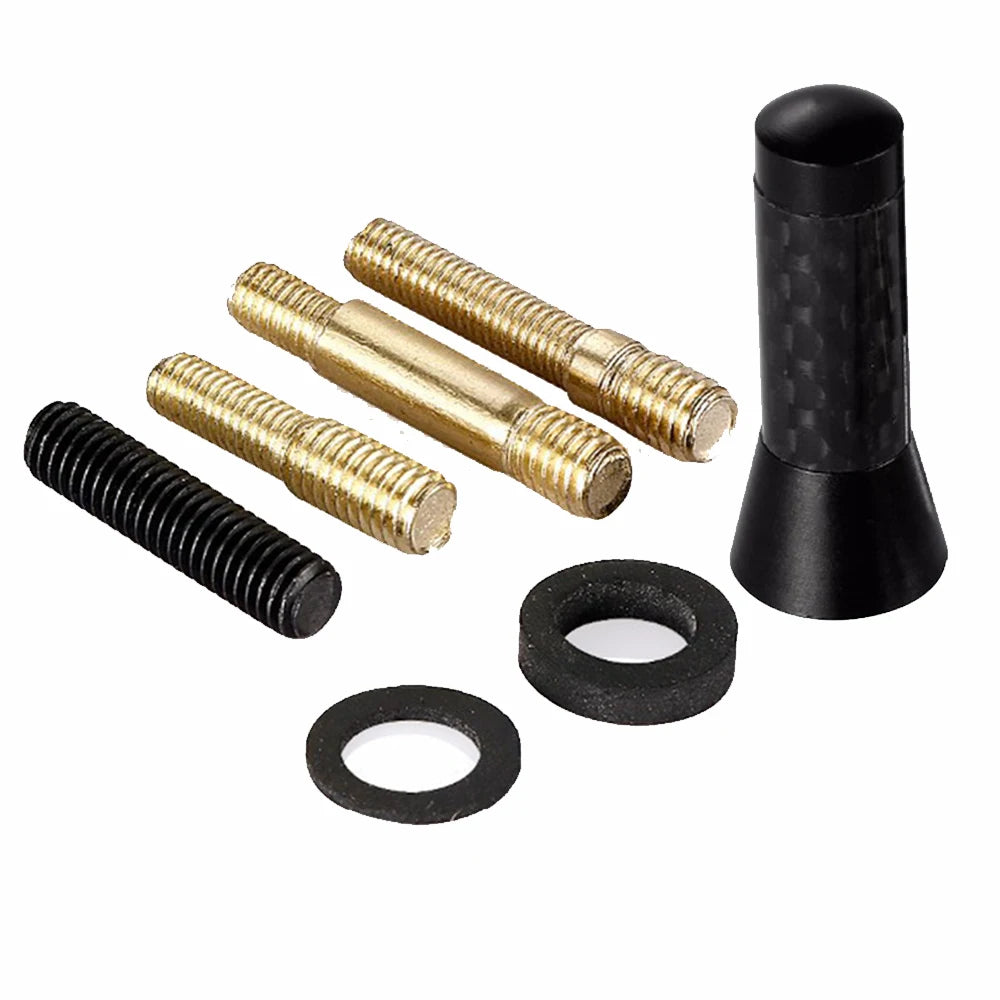 Brand Carbon Fiber Screw Metal Short Stubby Mast Antenna Car Roof Antenna