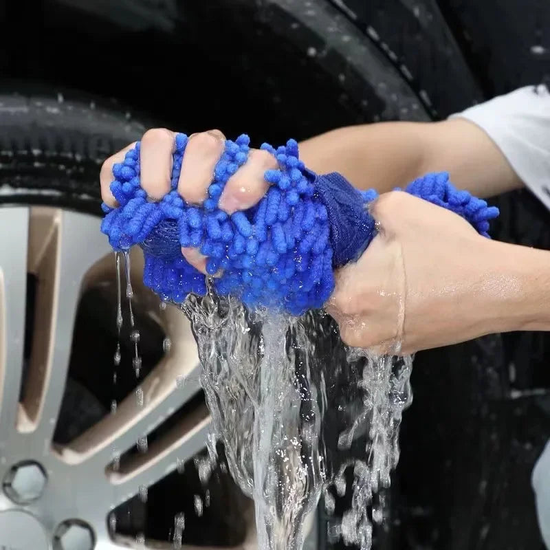 Car Wash Microfiber Chenille Car Wash Sponge Care Washing Brush Pad Washing