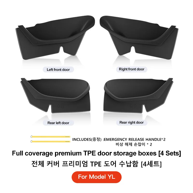 YZ For Tesla Model Y 3 YL Juniper Highland Car Door Side Storage Box Door