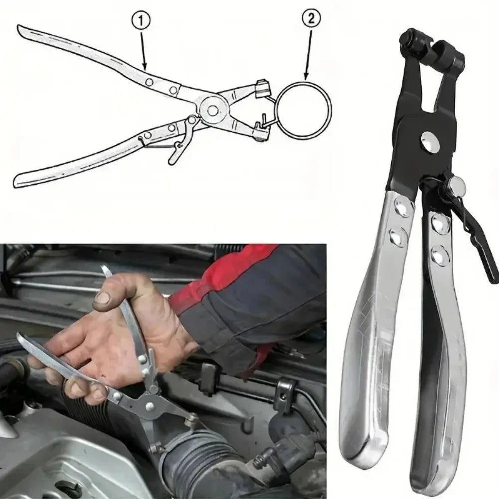 Car Water Pliers Clamp Pipe Hose Clip Swivel Drive Jaw Locking Tool Removal