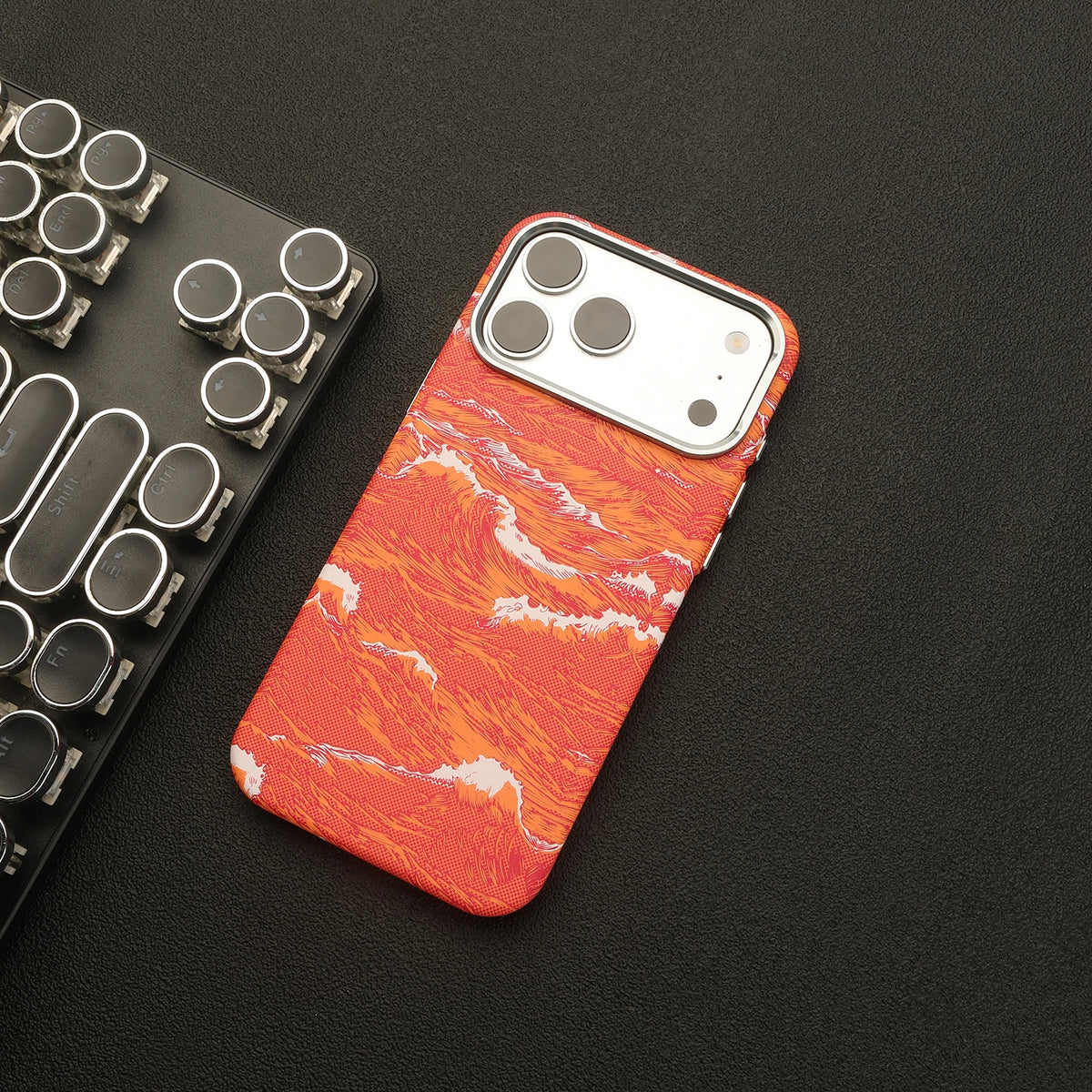 Kevlar Carbon Fiber PC Texture Magnetic Case For iPhone 18 Air 17 16 15 14