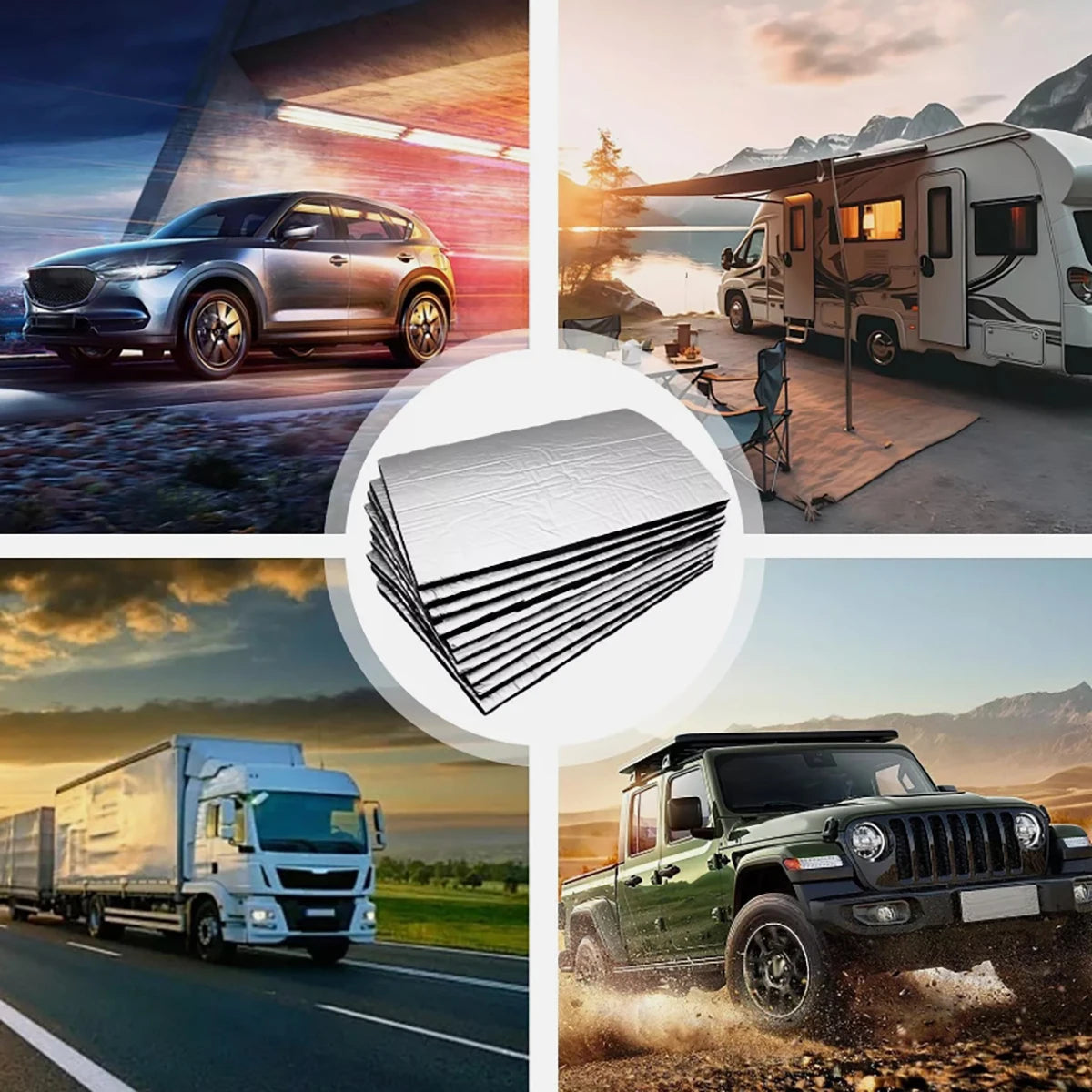 Multi Purpose Self-Adhesive Soundproofing Cotton And Aluminum Foil Car