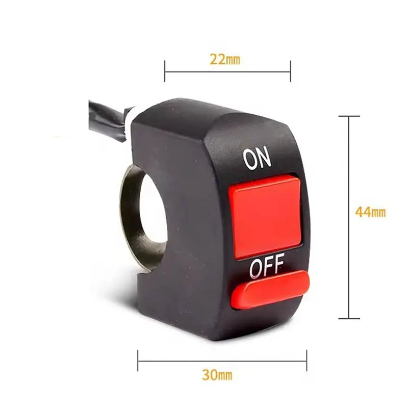 Motorcycle Handlebar Flameout Switch Motorbike ON OFF Button for Moto Bike