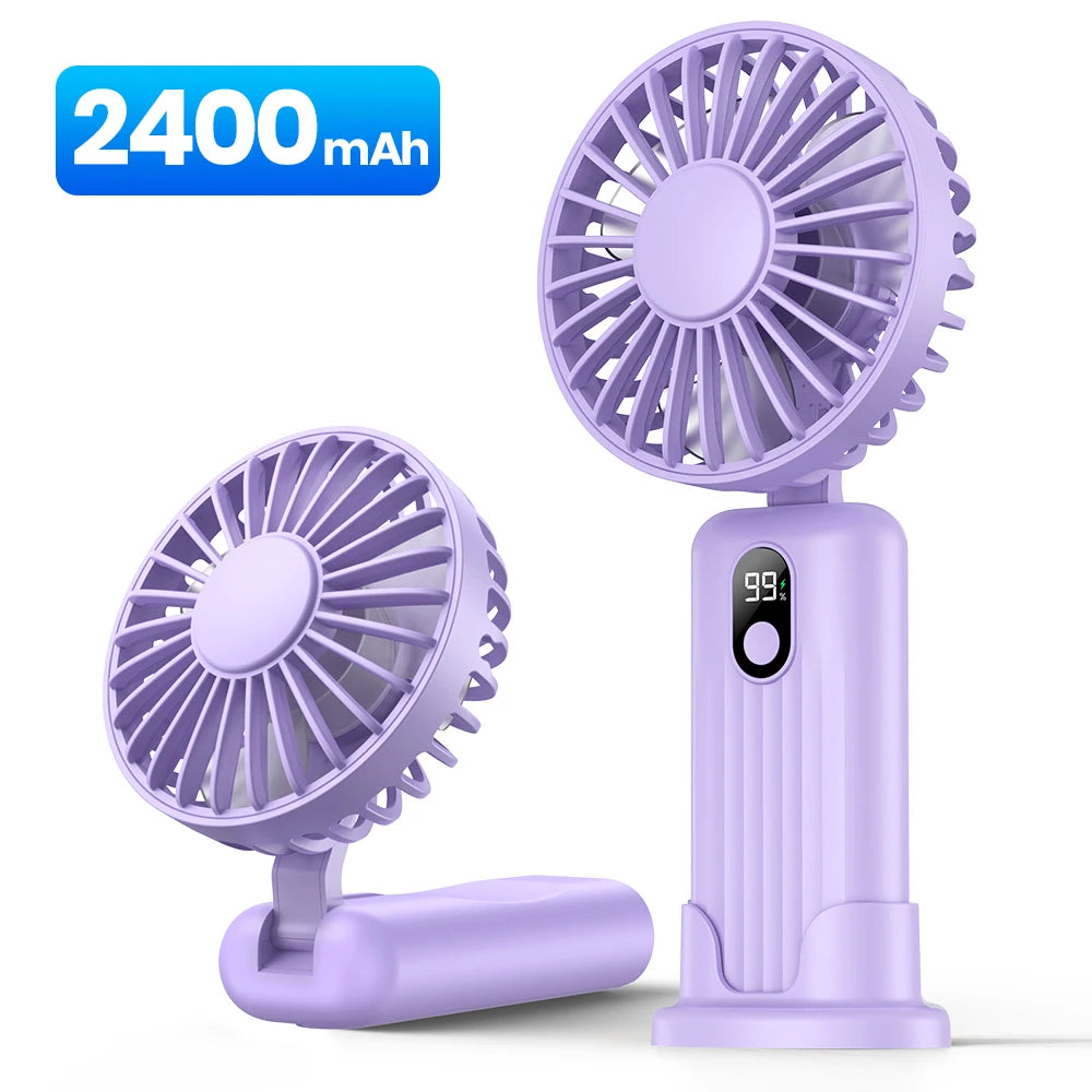 TOPK 5000mah Rechargeable Mini Desk Fan