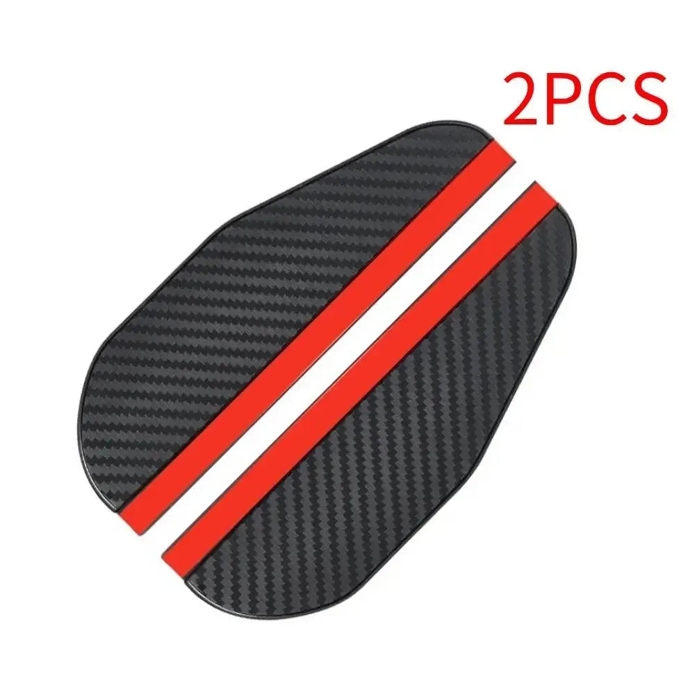 4/2PCS Car Rearview Mirror Rain Eyebrow Carbon Fiber Rain Shield Sun Shade