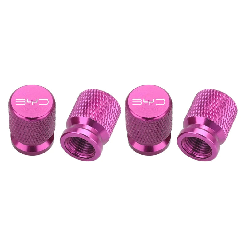 4Pcs Car Wheel Tire Valve Caps Tyre Stem Cover Airdust Waterproof For BYD