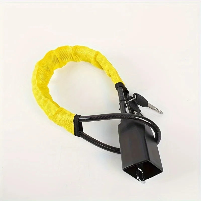 Car Steering Wheel Lock with Seat Belt Socket Steel Rope Car Anti-Theft