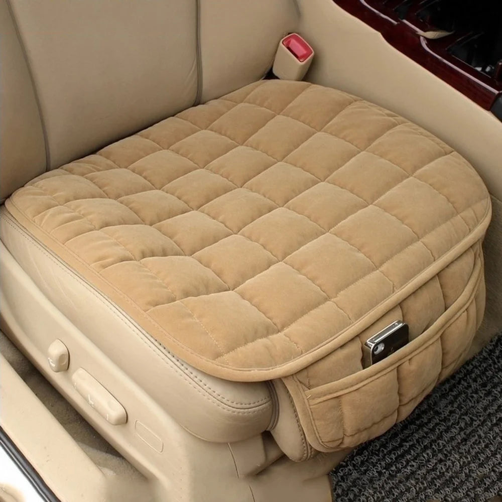 Winter Warm Car Seat Cover Cushion Anti-slip Front Chair Seat Breathable