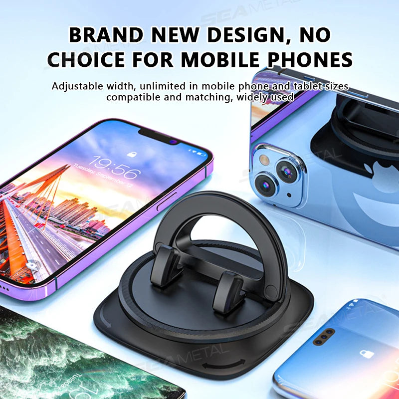 SEAMETAL Dashboard Car Phone Holder Anti Slip Stable Phone Mount Head-Up