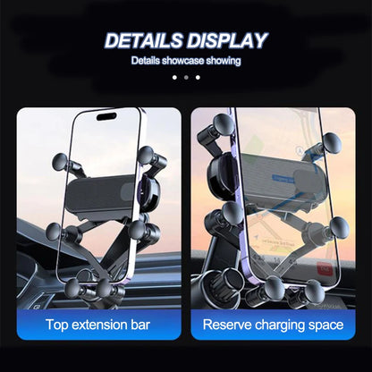 SEAMETAL Air Vent Car Phone Holder 6-Joint 360-Degree Gravity Phone Mount