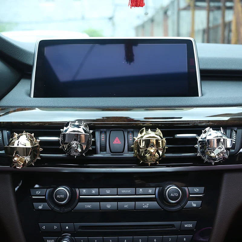 NO PERFUME Bulldog Air Freshener Car Perfume Car Car Vent Clip Bulldog